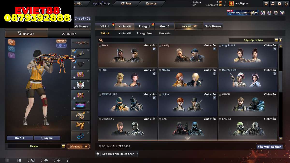 shop acc cf uy tin gia re